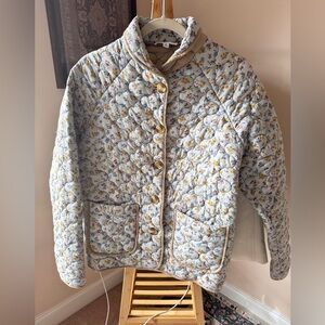 Floral Quilted Jacket, Reversible